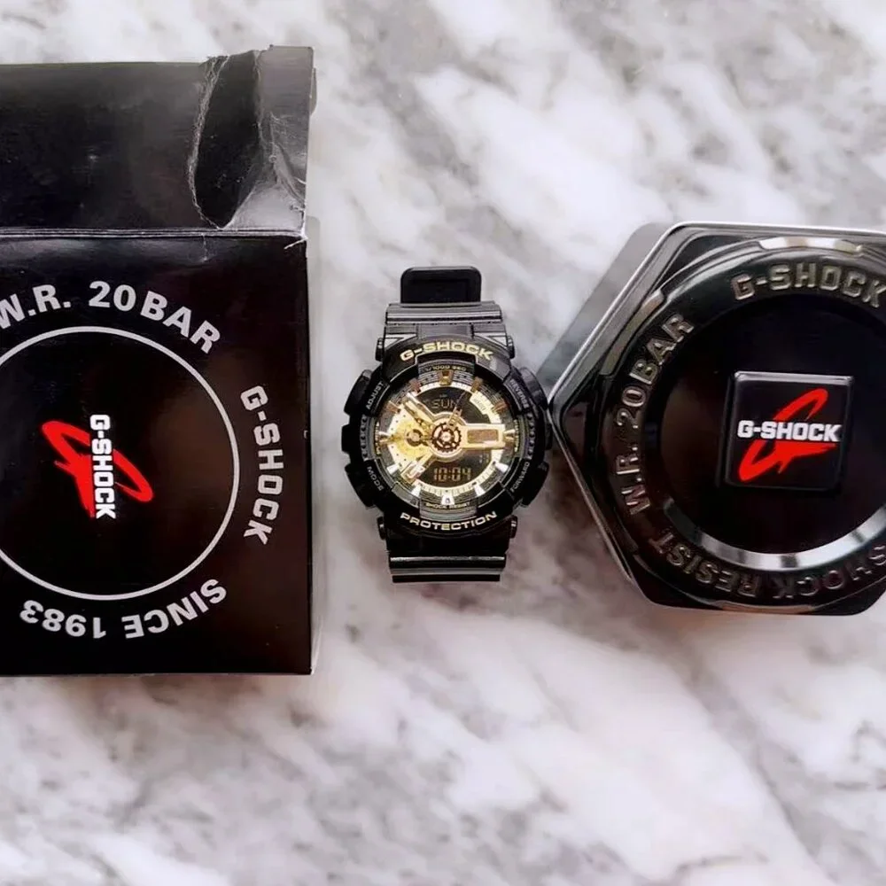 Casio GA-110GB Black Gold Waterproof Sports Watch